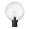 Z-Lite Laurent Outdoor Post Mount Fixture, 1-Light, 12 In.W x 15.75 In.H, Black/Clear Seedy 599PHB-BK - alternate 1